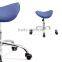 2015 bw PU leather Haiyue saddle stool beauty products swivel saddle stool barber chairs saddle stool