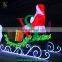 waterproof outdoor acrylic horse carriage christmas decoration light