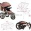 baby jogger with grip and air wheels 2014 hot selling multifunction stroller