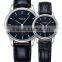 Newest simple style couple watch with japan quartz watches classical couple watches