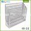 Wholesale 3 tier power coating sliver metal mesh office desk tidies