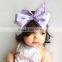 European and American style explosion models of natural knotted hair band, big bow hair band for baby