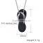punk style stainless steel pendant necklace mens gold silver flip flop chain necklace jewelry