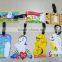 Custom 3d Soft Silicone Luggage Tag/ Rubber Bag Tag/ Pvc Luggage Tag