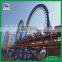 Amusement park attraction thrilling game machine roller coaster