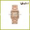 2016 Newest eco friendly maple wooden unisex watch with Japan calendar movement