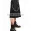 Dark Street style gothic pleated straps utility kilt (ROCK018)