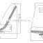 China Tractor Spare Parts Tractor Seat With PVC Cover(YY12)