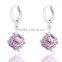 Lovely Pink crystal jewelry earring china manufacturer arabic gold earring designs