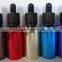 5ml 10ml 15ml 20ml 30ml 50ml 100ml silver e liquid bottle empty glass dropper bottles for essential oil with childproof cap