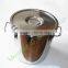 34Liter New condition Stainless Steel 304Material Milk Barrel with Lid for Goat Milking Machine