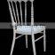 good quality white color Elegant Strong Never Rusty Stackable Aluminum Napoleon Chair,thickness:2.0mm or 1.8mm alu