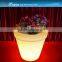 plastic led flowerpot/modern plastic planter/green flowerpot