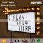 cinema sign with border