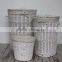 Hand-Woven willow wicker customized dirty Laundry basket
