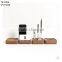 Set of 4 Modern nordic desk organizer office accessories wood mobile phone stand