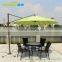 sunshade custom rain umbrella fabric aluminium frame with marble base