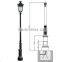 Square used lamp poles/ductile casting posts/outdoor park lighting posts