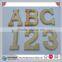 6" High X 1/2" Thick Natural Pine Wood Letter Number Unpainted Sign Decor Wall,