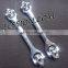 CrMo material Mirror surface 8 in 1 Multi Function Socket Wrench