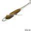 Professional stainless steel cooking spatula with wood handle
