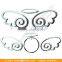 freemason car badge 3d headlight eyelashes car sticker