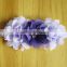 chiffon flower with pearl rhinestone in center for kids hair accessories