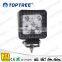 Long Lifespan Square Led Work Light Aluminum Plastic Housing Agricultural Driving Lamp