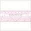 Factory wholesale high quality sandwich line printing plastic 20cm&8" clothes making Garment quiting ruler #B-56
