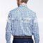 new design Small checked Blends cotton men shirt SL0075