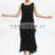 Pleat ladies sleeveless vest dress new design cake dresses