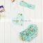 Boutique 3 pcs ruffle top bloomer headband sets fancy gold polka dot baby outfits