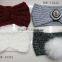 Fashion new women stylish bow Hot knitted acrylic designer winter headband