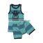 2015 Hot Sale Comfortable Kid Underwear & Sleeveless Vest Suit in Grey