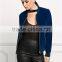 MGOO Never Out Of Fashion Crewneck Zipper Up Jackets Ladies Rib Cuff And Bottom Your Own Tags Bomber Jackets