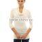 2016 new arrival wholesale plain long sleeve women turtleneck t shirt