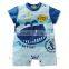 short sleeves printed cartoon baby clothes set summer romper Newborn Baby Clothing