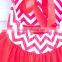 High quality 2016 wholesale kid's sleeveless red and white backless tutu dress