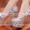 Water diamond wedding shoes are made by hand and the shoes are made by hand and the shoes are made of the shoes WS040