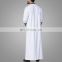 Latest Burqa Design Islamic Style Long Sleeve Muslim White Men Thobes Daffah Thobe Jubba Long Saudi Thobes Arabic Gown /Robes