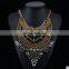 2017 New Design Style Long Summer Bohemian Alloy Necklace Crystal Pendant Necklaces Exaggerated Maxi Necklace
