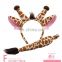2 Pcs Plush Stuffed Animal Headband Halloween Chrisman Giraffe Ears Headband Set For Party Costume Cosplay