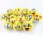 A022 Stress Ball Novelty Squeeze Ball Hand Wrist Exercise Squeeze Toys Smile Face PU Slow rebound ball 12pcs 6.3cm