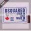 custom fashion design silk printing denim leather label patch