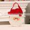 Custom present candy santa bulk christmas felt gift bag for sweets