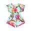 Kids Stripe Pink Flower Boho Pom Pom Rompers Girl Summer Jumper Mommy And me Matching Jumpsuit