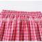 2019 summer girls plaid Halter T-shirt Tops & kids Belt Skirts Plaid Bow Summer clothing set