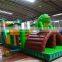 Kids outdoor frog theme inflatable bounce obstacle course for sale