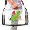 Bird travel takeaway travel cage PVC transparent breathable bird cage parrot handbag