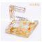 Nail Art Display Holder Practice Training Nail Polish Display Stand With Gold Foil Nail Art Salon Tools